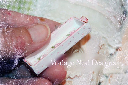 Drawer No.1 Hand Painted Dollhouse Miniature Handmade image 1