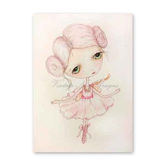 Digital Prints Ballerina No.1 Watercolor Painting image 1