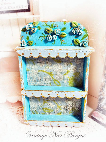 Cabinet Shelf No.111 Dollhouse Miniature Handmade Wooden image 4