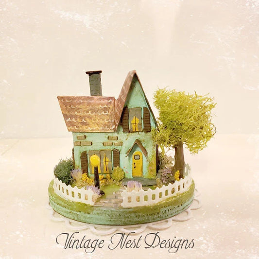 Putz House No.24 Handmade Miniature image 1