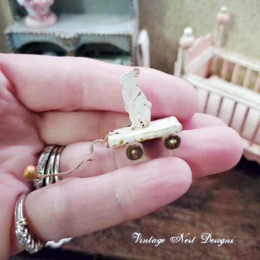 Toy Rabbit No.2 Handmade Dollhouse Miniature image 1