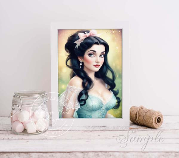 Sofort-Download Viktorianische Frau Nr. 4 Illustration Sofort-Download