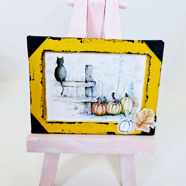 Miniature Pumpkin Patch No.1:3 Handmade for Dollhouse Diorama Shadow Box