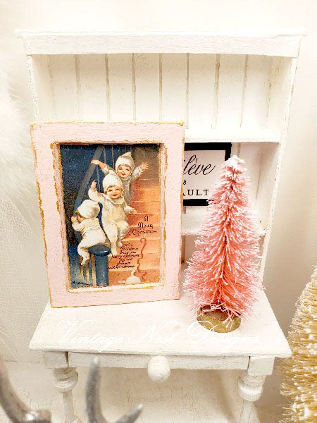 Miniature Snow Babies No.1:5 Handmade for Dollhouse Wall Decor