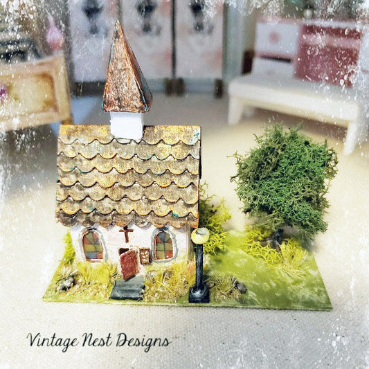 Church House Nr. 6 Handgemachte Miniatur