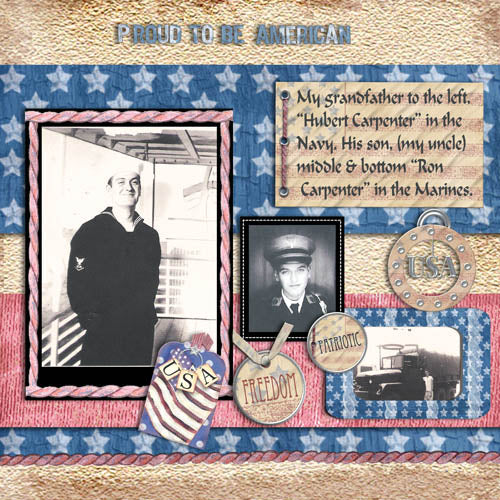 Digital Scrapbooking An American Kit Instant Download