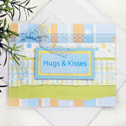 Baby Card No.1 Greeting Blank Inside Handmade One of a Kind