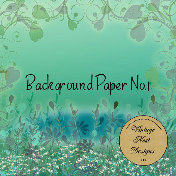 Digital Scrapbooking Background Page No.1 Instant Download