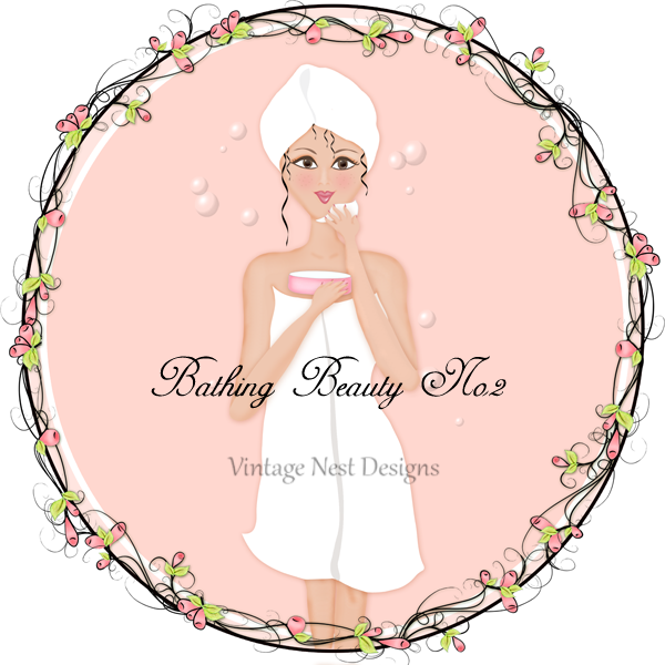 Digital Print Bathing Beauty No.2 Illustration Instant Download