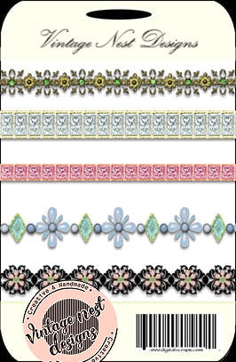 Digital Scrapbooking Border Jewelry No.1 Elements Instant Download