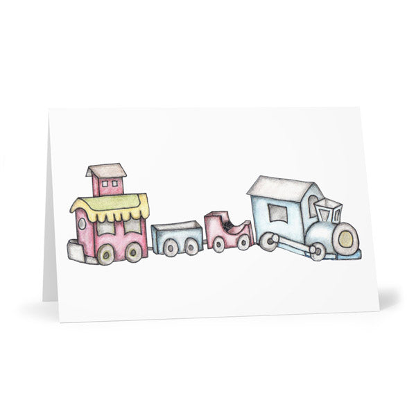 Digitaler Druck Choo Choo Zug Nr. 1 Buntstifte Sofort-Download