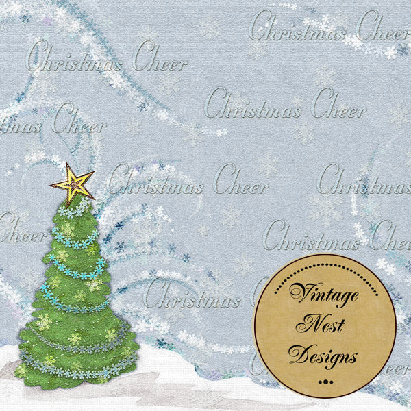 Weihnachtsstimmung Quick Page Nr. 1 Digitales Scrapbooking Freebie