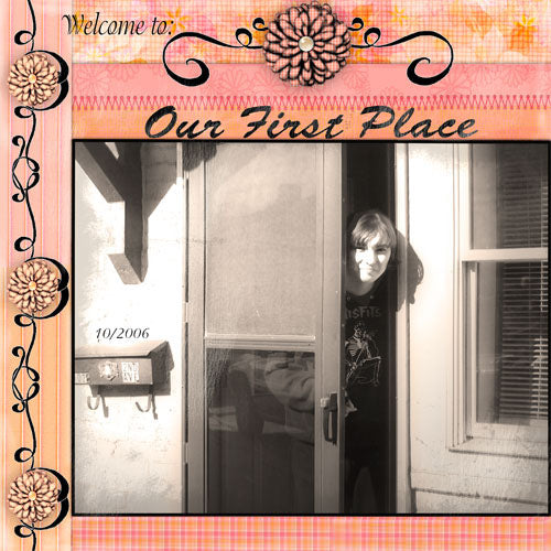 My First Place Quick Page No.1 Digital Print Scrapbooking