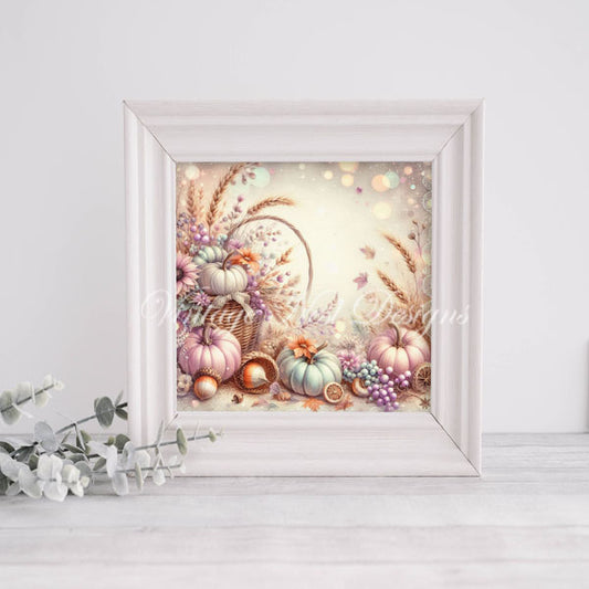Digital Prints Fall Pumpkins No.1 Illustrations Instant Download