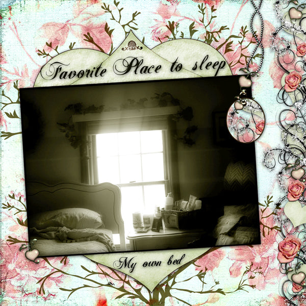 Digital Scrapbooking Favorite Place Quick Page No.2 Instant Download