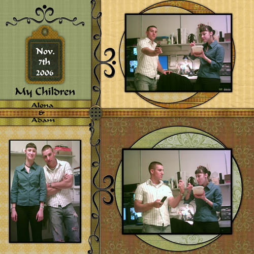 Digital Scrapbooking Fixation Quick Page No.2 Instant Download