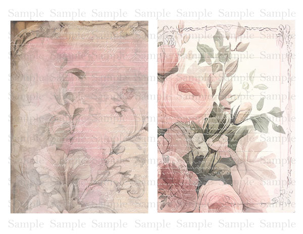 Digital Scrapbooking French Boudoir No.1 Kit Instant Download