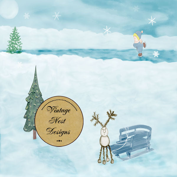 Digital Scrapbooking Gotta Skate Quick Page Nr. 1 Sofortiger Download