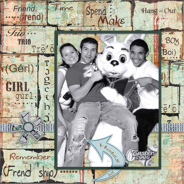 Digitales Scrapbooking Grungy Alpha Quick Page Nr.1 Sofort-Download