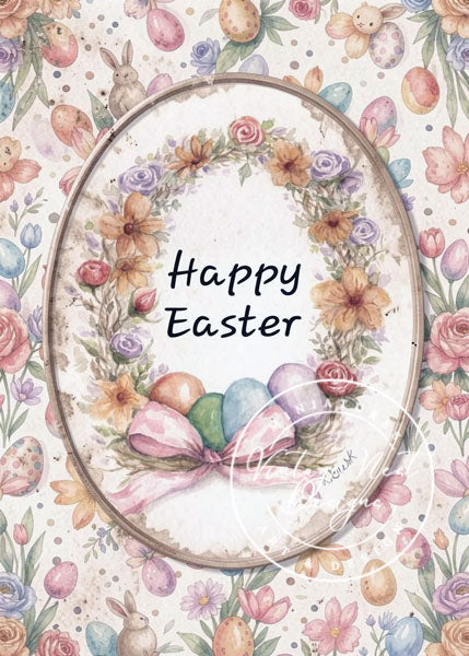 Digitaldruck Frohe Ostern Nr. 1 Illustration Sofort-Download