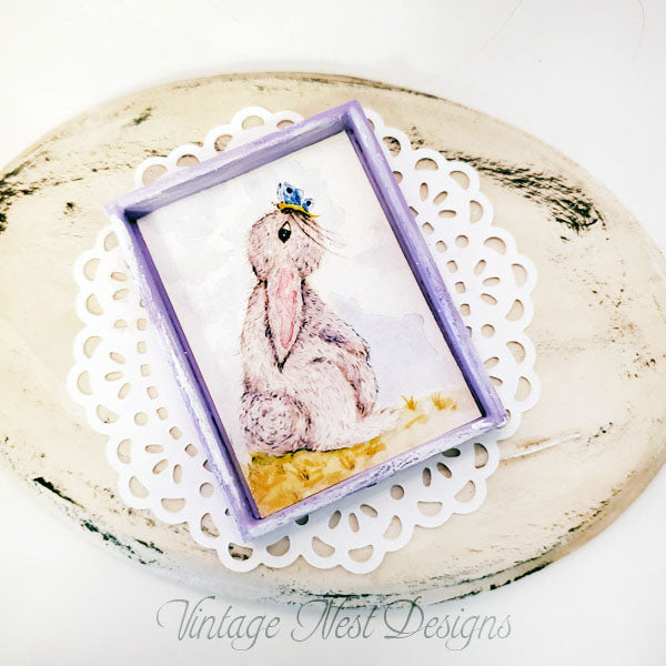 Häschen Schmetterling Nr.1:3 Handgemachte Puppenhausminiatur