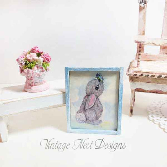 Bunny Butterfly No.1:5 Handmade Dollhouse Miniature