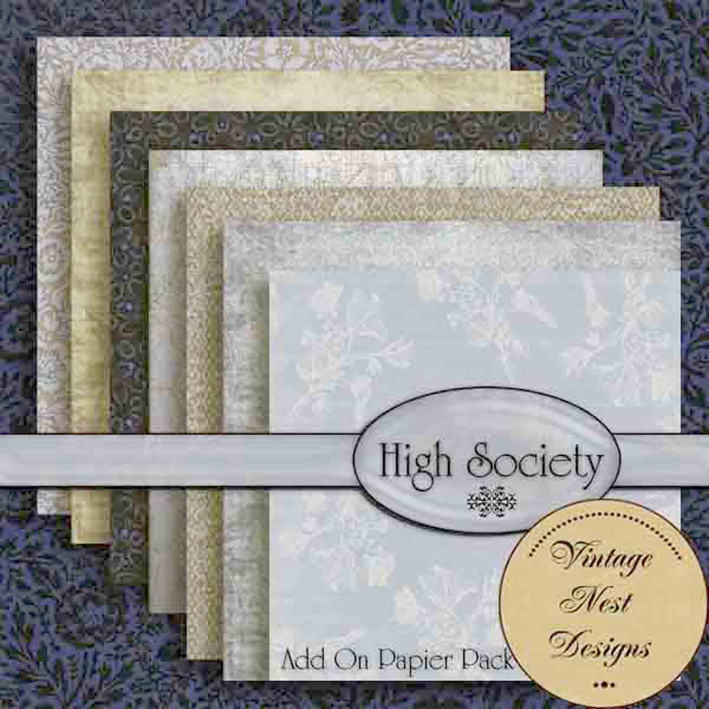 Digital Scrapbooking High Society Kit No.2 Instant Download