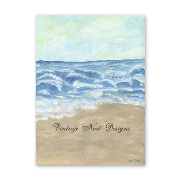 Digitaler Druck Making Waves Nr.1 Acrylgemälde Sofort-Download