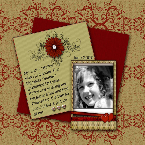 Digital Scrapbooking Nuthin But Love Kit Instant Download