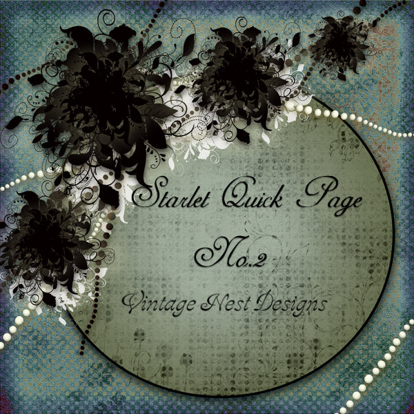 Digital Scrapbooking Starlet Quick Page No.2 Instant Download