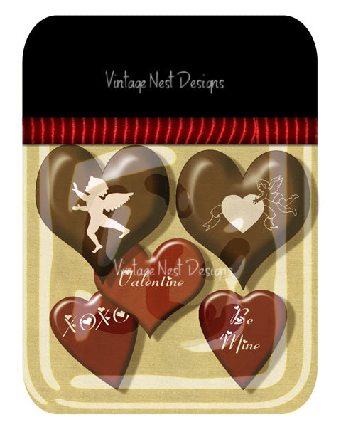 Digitale Drucke The Sweet Shoppe Nr. 5 Bonbon-Grafiken Sofort-Download