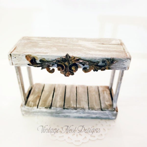 Side Table No.1 Dollhouse Miniature Handmade image 4
