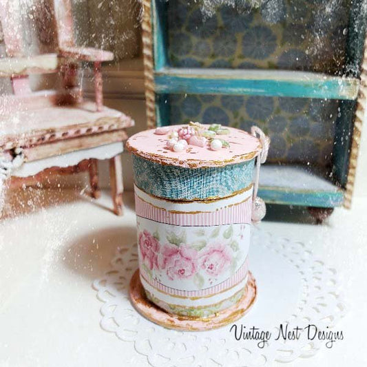 Box No.92 Dollhouse Miniature Handmade image 1