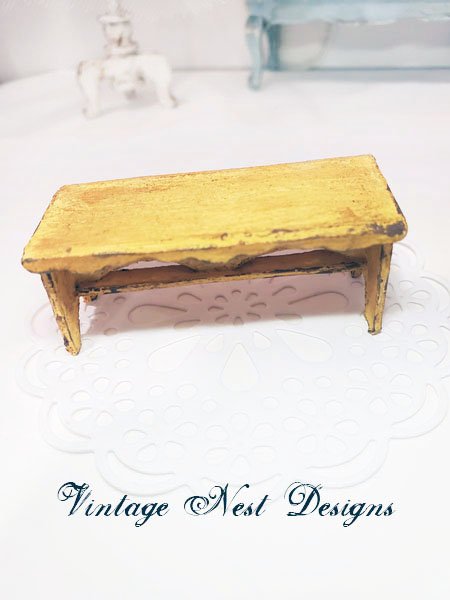 Bench No.22 Dollhouse Miniature Handmade image 0