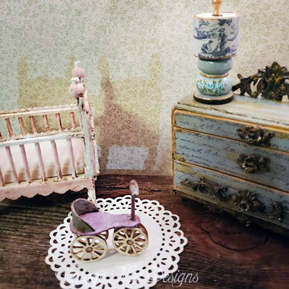 Scooter No.2 Wooden Toy Dollhouse Miniature Handmade image 3