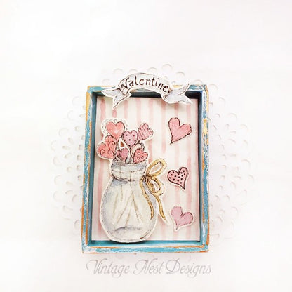 Valentine Heart No.4 Dollhouse Miniature Handmade image 3