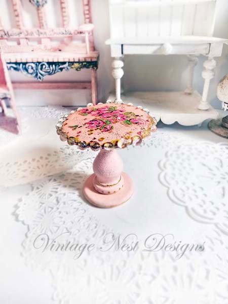 Side Table No.2 Dollhouse Miniature Handmade image 0