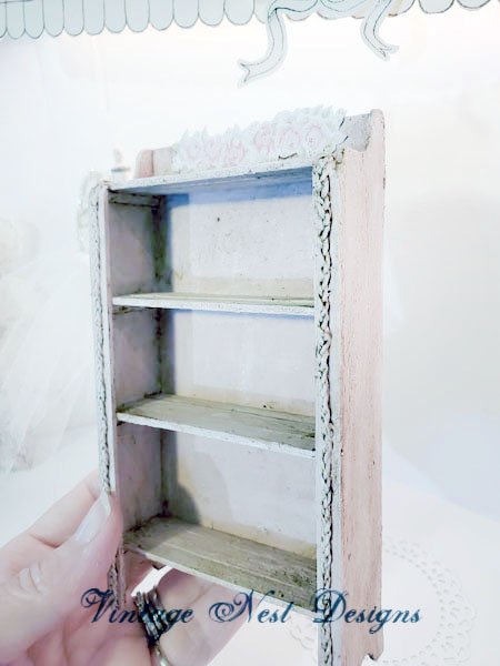 Wooden Cabinet No.88 Dollhouse Miniature Handmade image 7