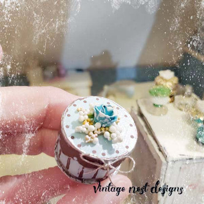 Box No.73 Dollhouse Miniature Handmade image 1