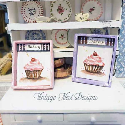 Cupcakes No.39 Dollhouse Miniature Handmade image 0