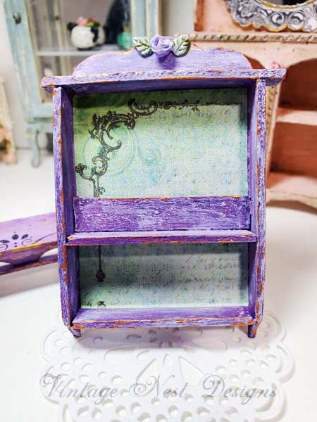 Cabinet Shelf No.102 Dollhouse Miniature Handmade image 0