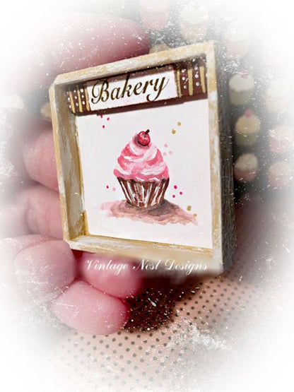 Cupcake No.37 Dollhouse Miniature Handmade image 1
