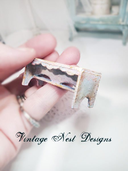 Bench No.17 Dollhouse Miniature Handmade image 3