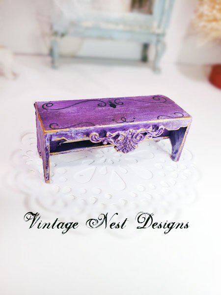 Bench No.20 Dollhouse Miniature Handmade image 2