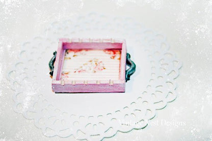 Tray No.3 Dollhouse Miniature Handmade image 3