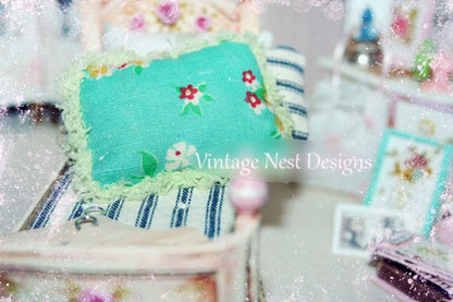 Pillow No.18 Dollhouse Miniature Handmade image 3