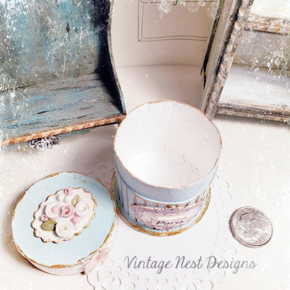 Hat Band Box No.69 Dollhouse Miniature Handmade image 3