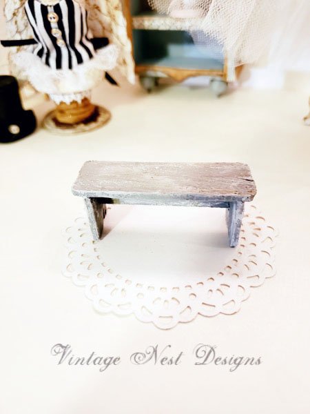 Bench No.10 Dollhouse Miniature Handmade image 0