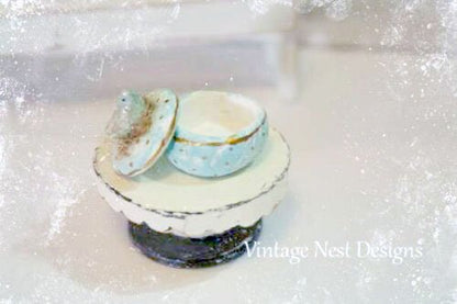Bird Nest Bowl No.1 Handmade Miniature image 0