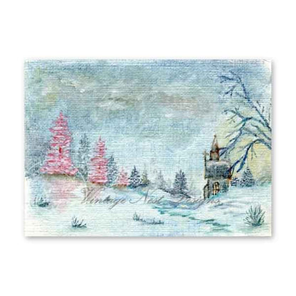 Church in the Woods No.1 Original Oil Painting image 1